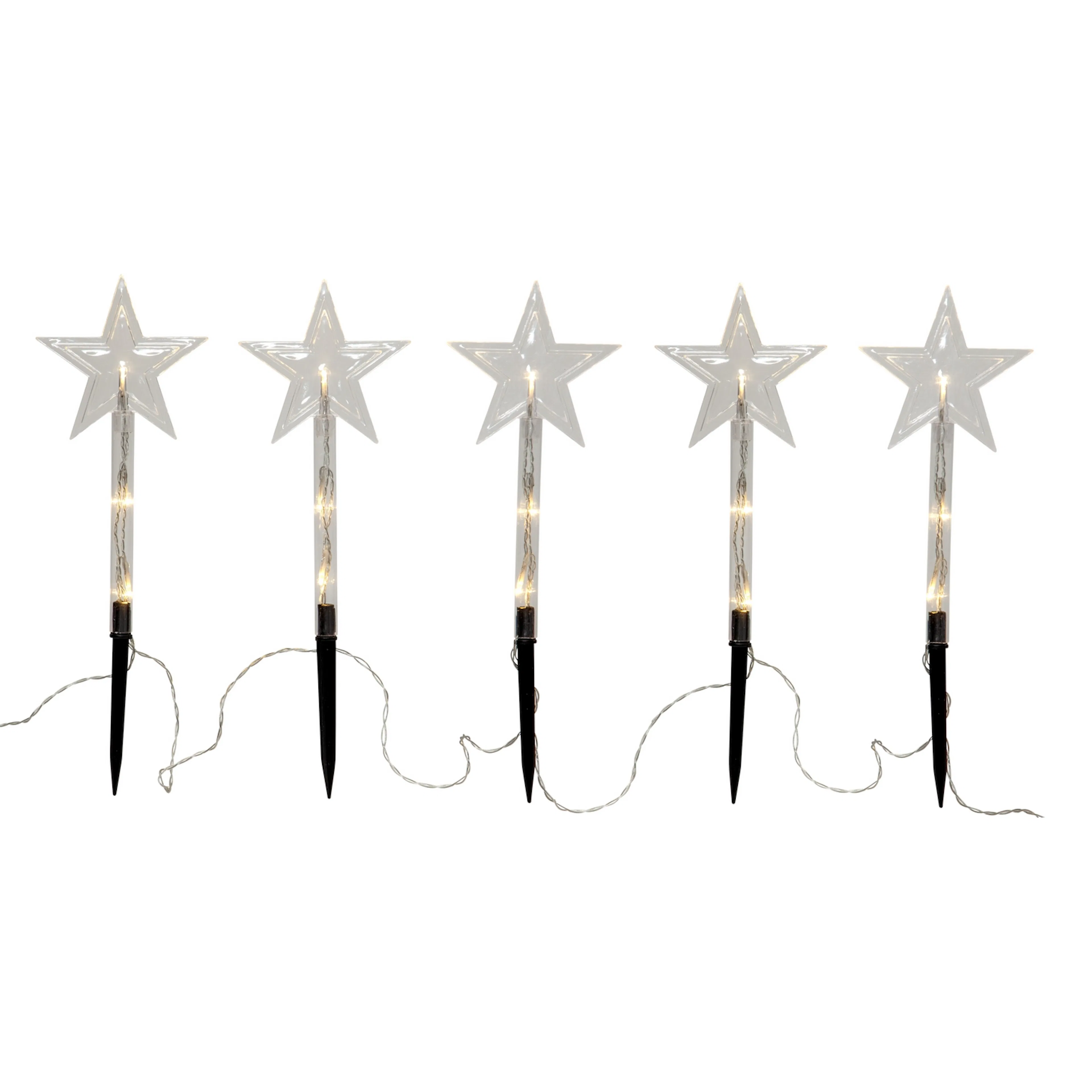 Utomhusdekoration Star Trading Wandy Star 5 st