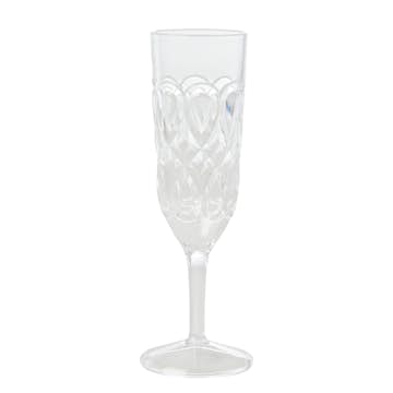 Champagneglas Rice Akryl Transparent