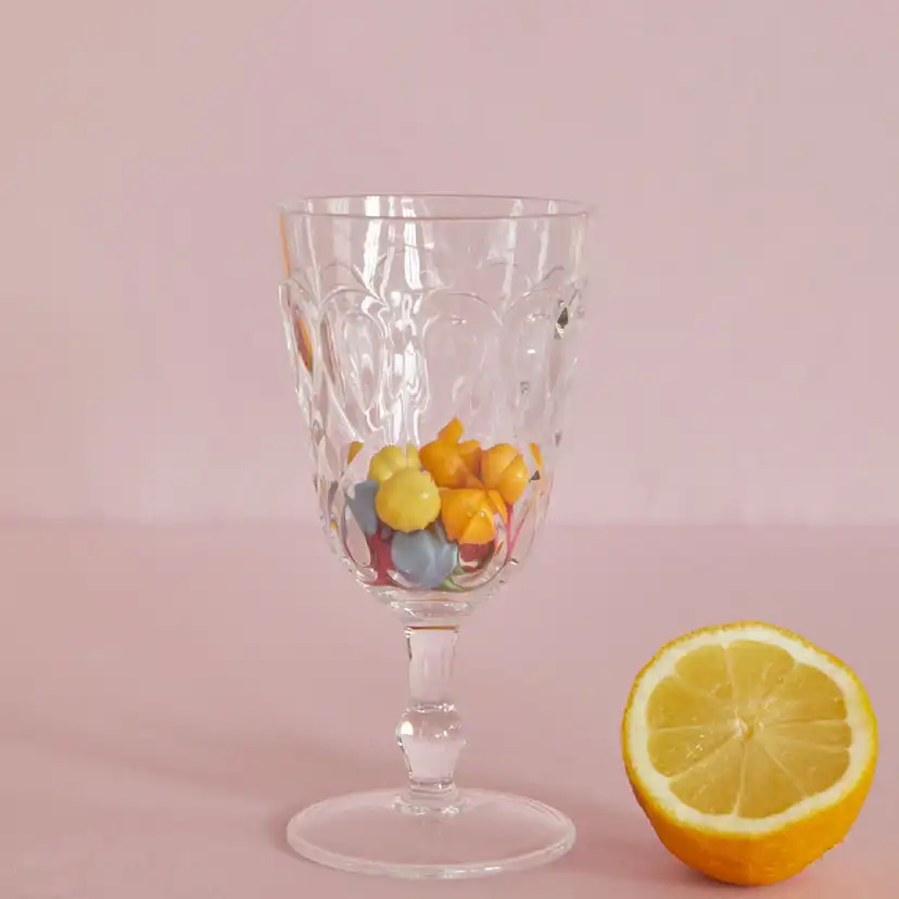 Vinglas Rice Akryl Transparent
