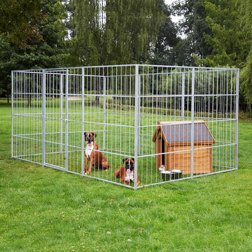 Hundgård HORTUS 7 sidmoduler + 1 grindmodul