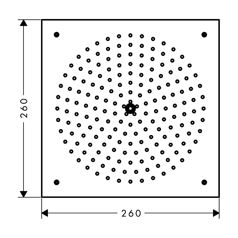 Huvuddusch Hansgrohe Raindance Air 240 1jet