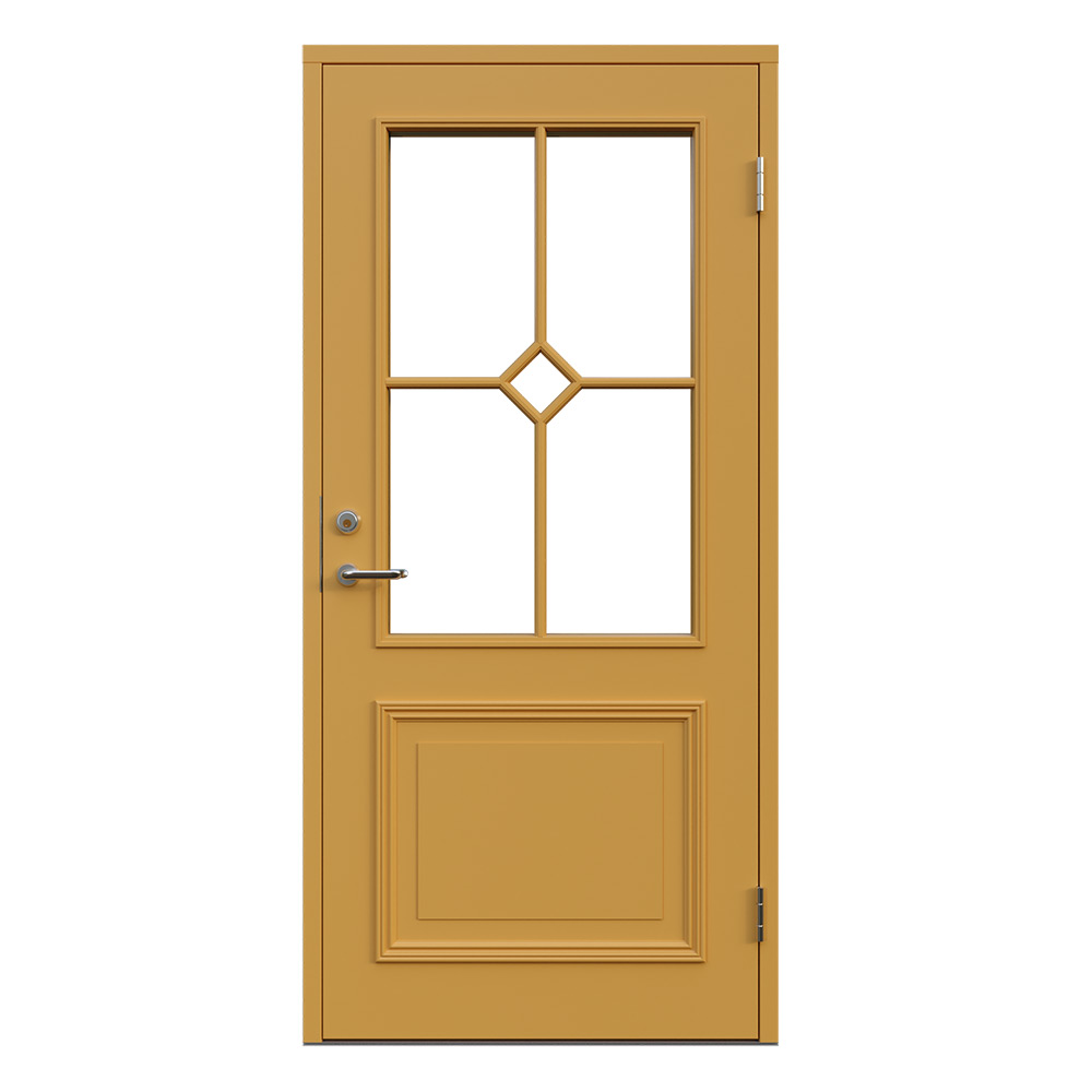 Ytterdörr Leksandsdörren Brenäs Klarglas Eco74 RC2N