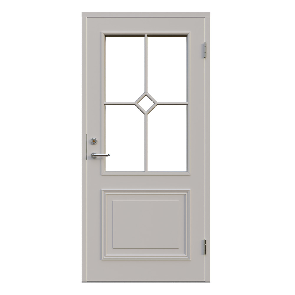 Ytterdörr Leksandsdörren Brenäs Klarglas Eco74 RC2N