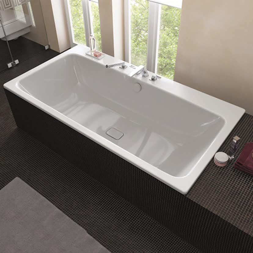 Inbyggnadsbadkar Kaldewei Asymmetric Duo BxL: 900x1800 mm