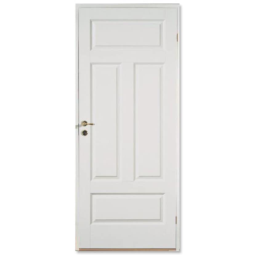 Innerdörr Sveadörren Formpressad 4 Vit Bredd 70 cm, Höjd 200 cm