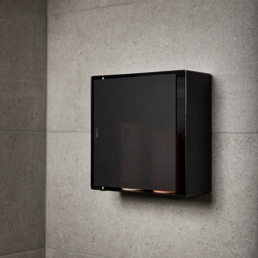 Väggskåp INR Case Dark Frost/Matt Svart