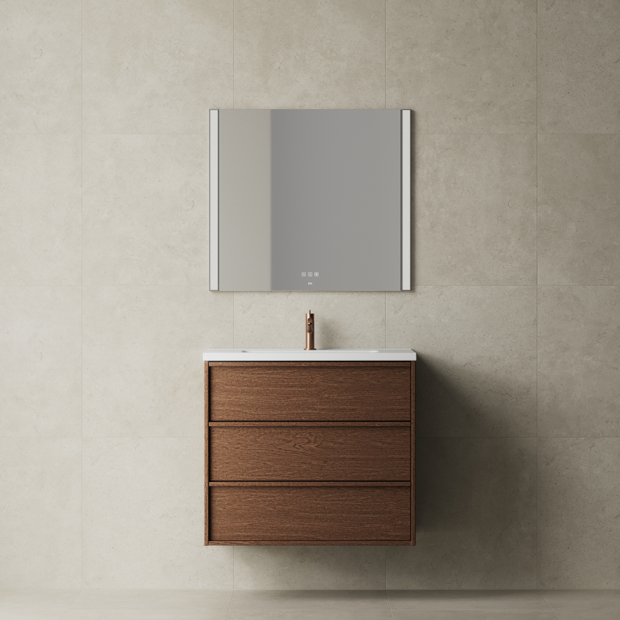 Tvättställsskåp INR Terra Carve med 3 Lådor