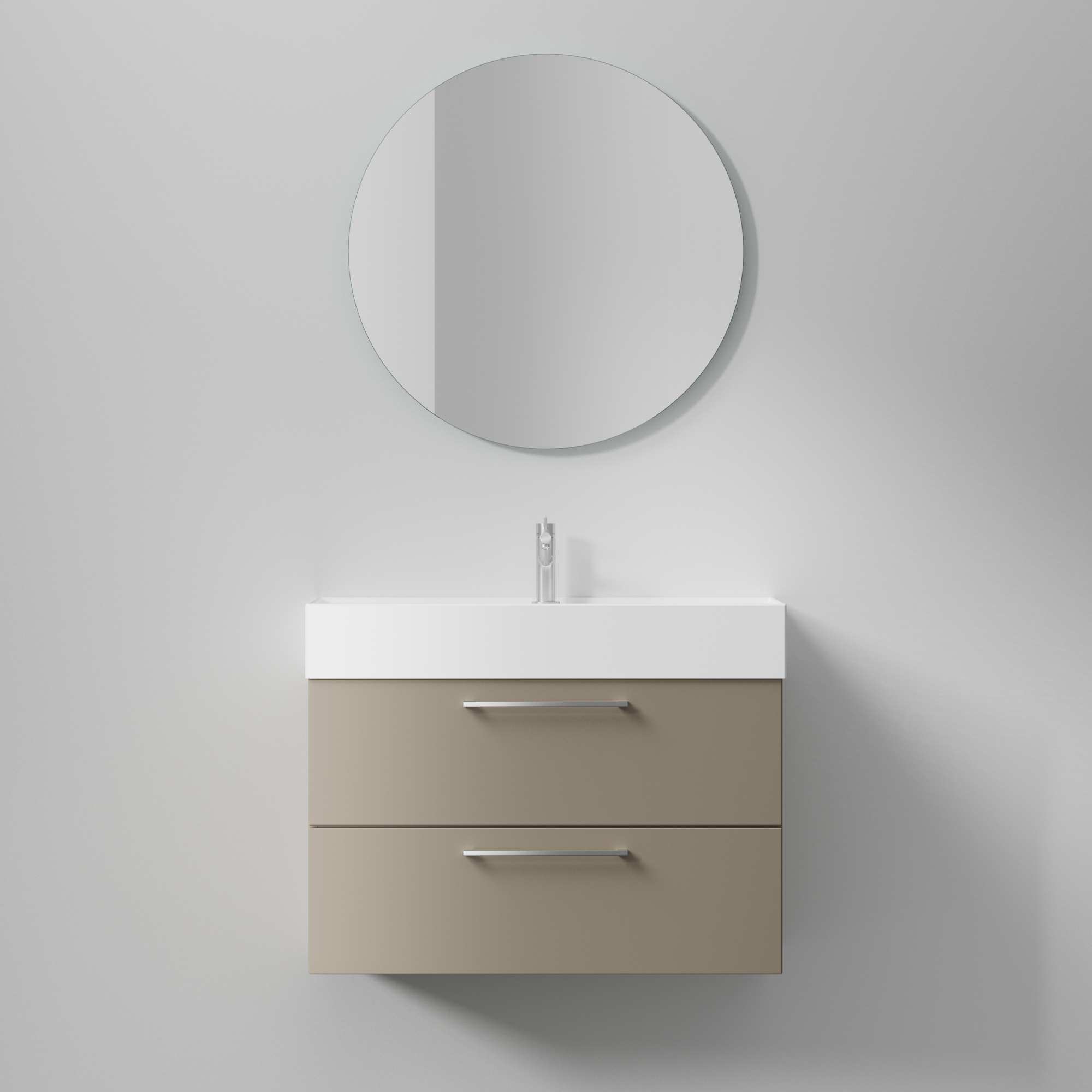 Tvättställsskåp INR Core Solid med 2 Lådor