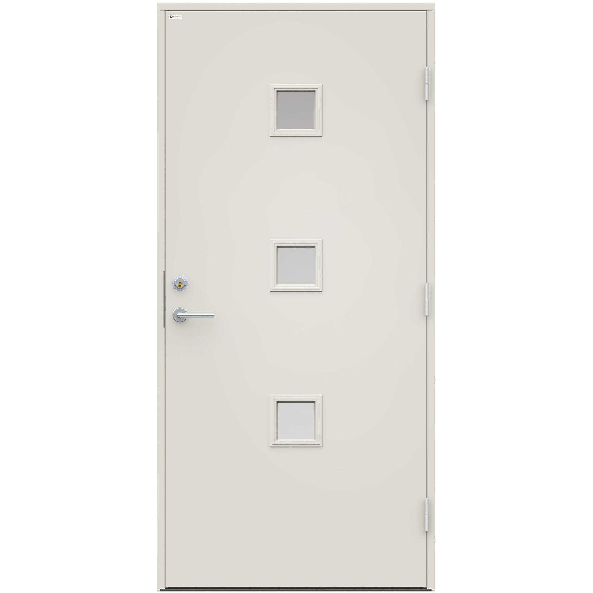 Ytterdörr Diplomat Iris Glas