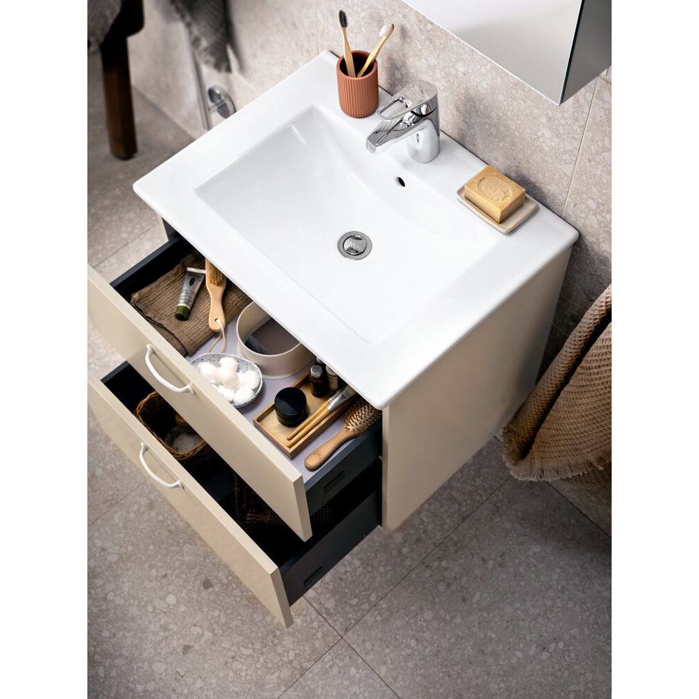 Tvättställsskåp Alterna Isella Aqua med Ariella Mineralkomposit Tvättställ