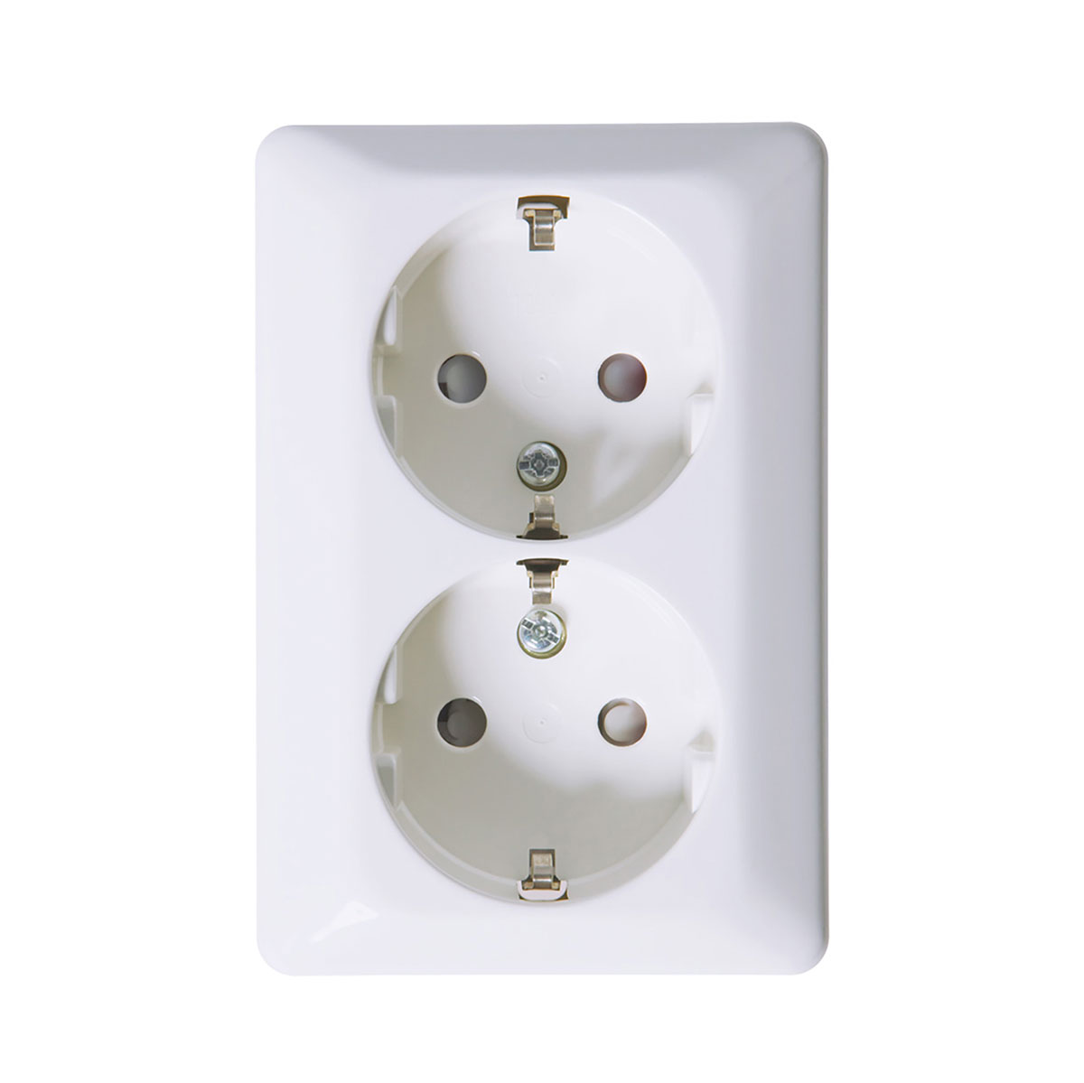 Vägguttag Elko 2-Vägs Utanpåliggande RS Renvit