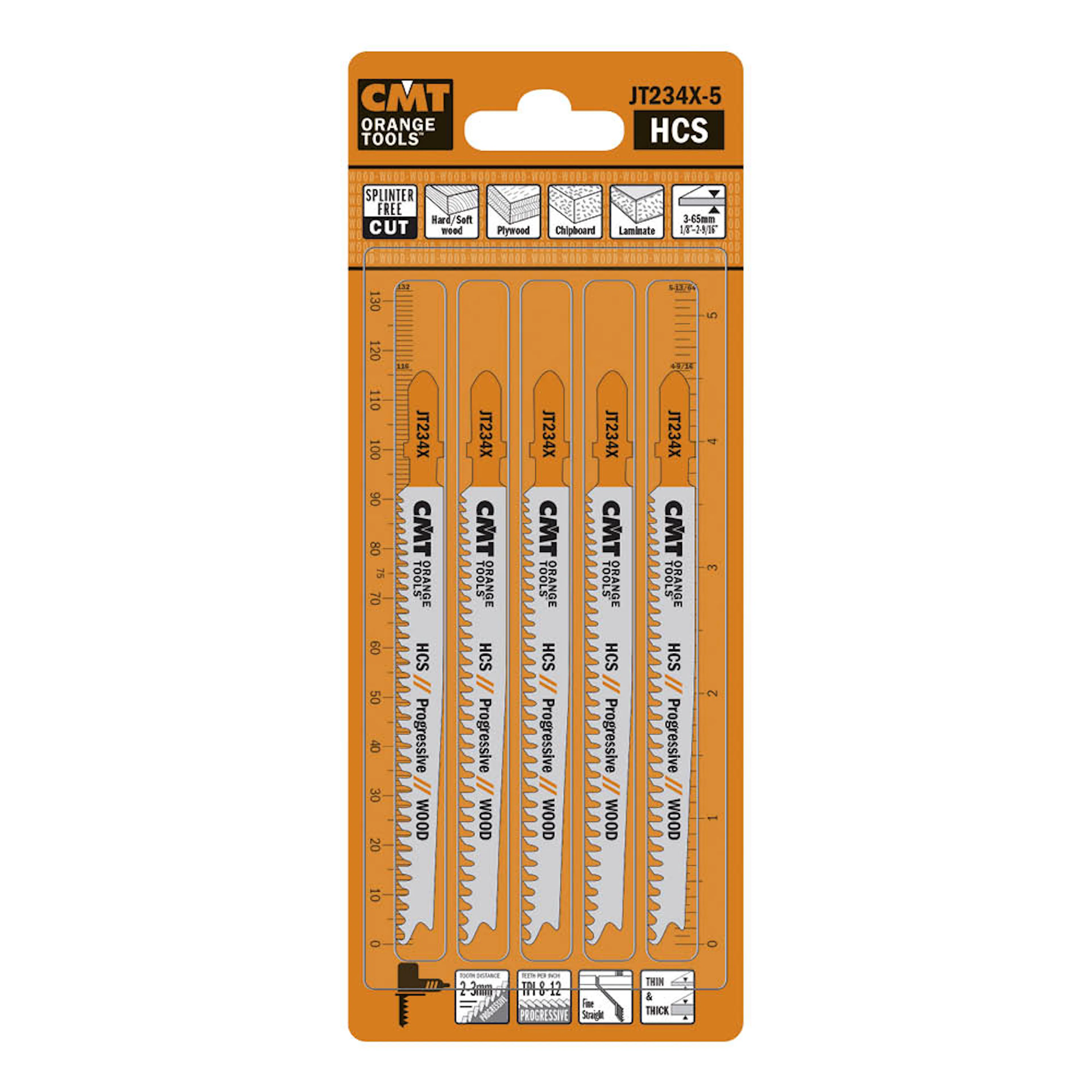 Sticksågblad CMT Orange Tools Trä 90mm HCS Prog 5 st