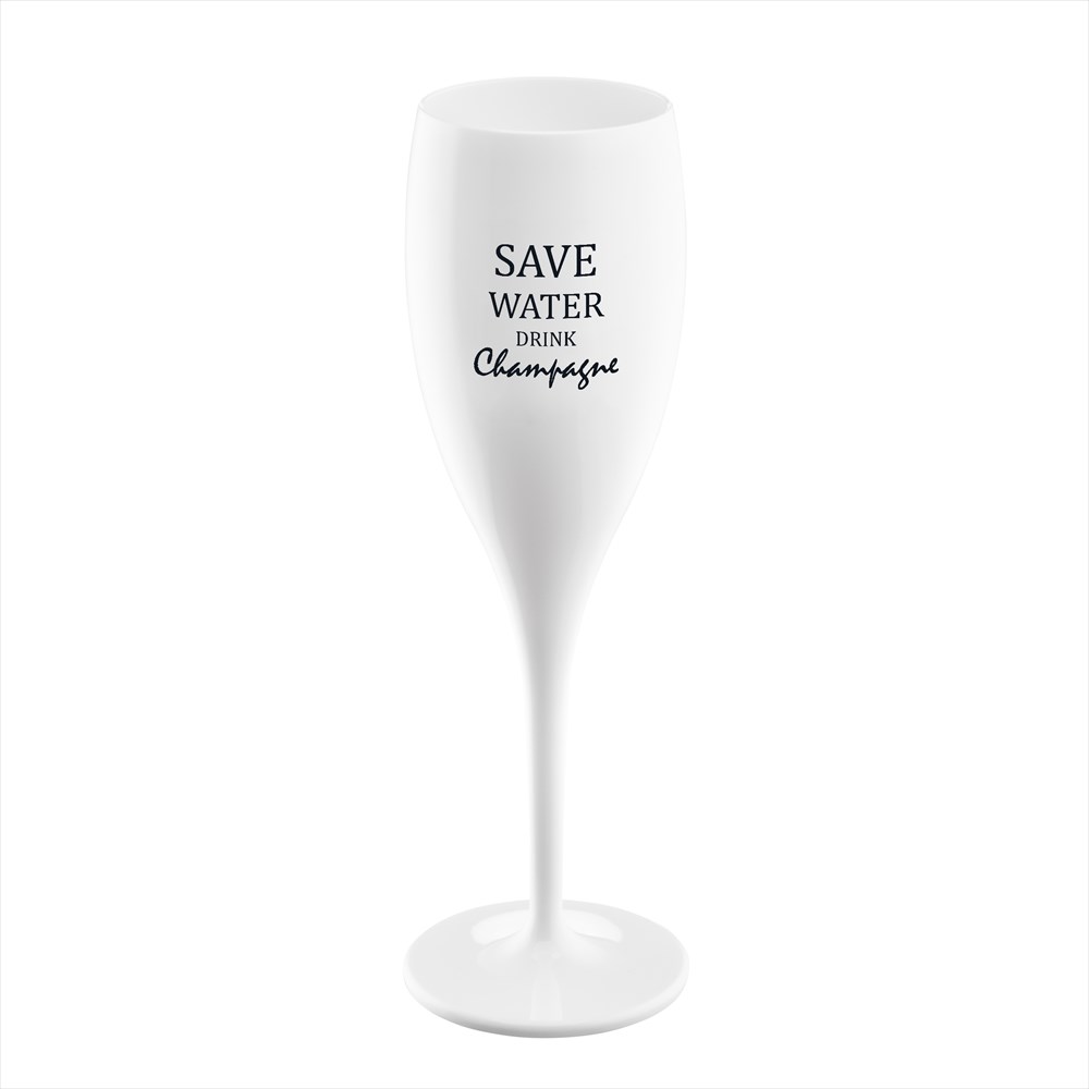 Champagneglas Koziol med Print Save water