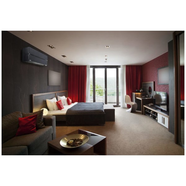 Luftvärmepump Mitsubishi Electric Hero 2.0 LN25 6,3kW Värme SCOP 5,2 Paket med Värmepumpstak