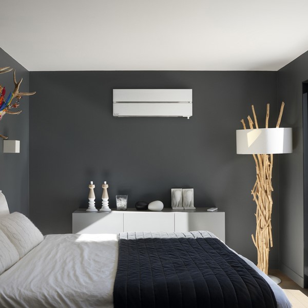 Luftvärmepump Mitsubishi Electric Hero 2.0 LN25 6,3kW Värme SCOP 5,2 Paket med Värmepumpstak