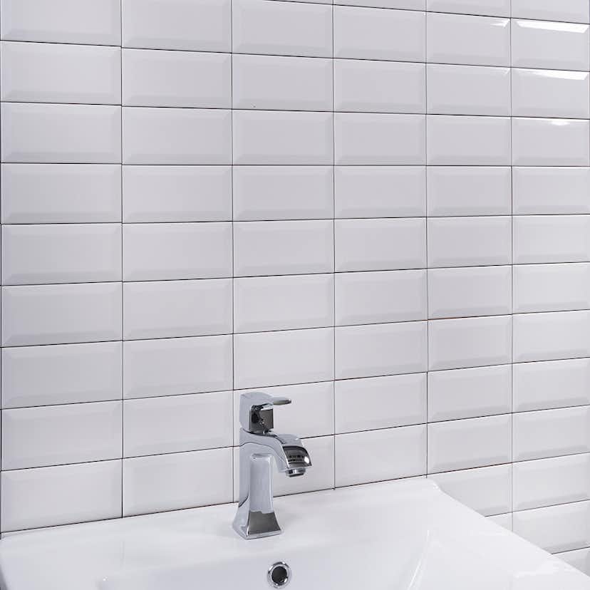 Golv Kakel Kök Kakel Tenfors Metro Vit Blank 7,5x15 cm KA-MW7515G