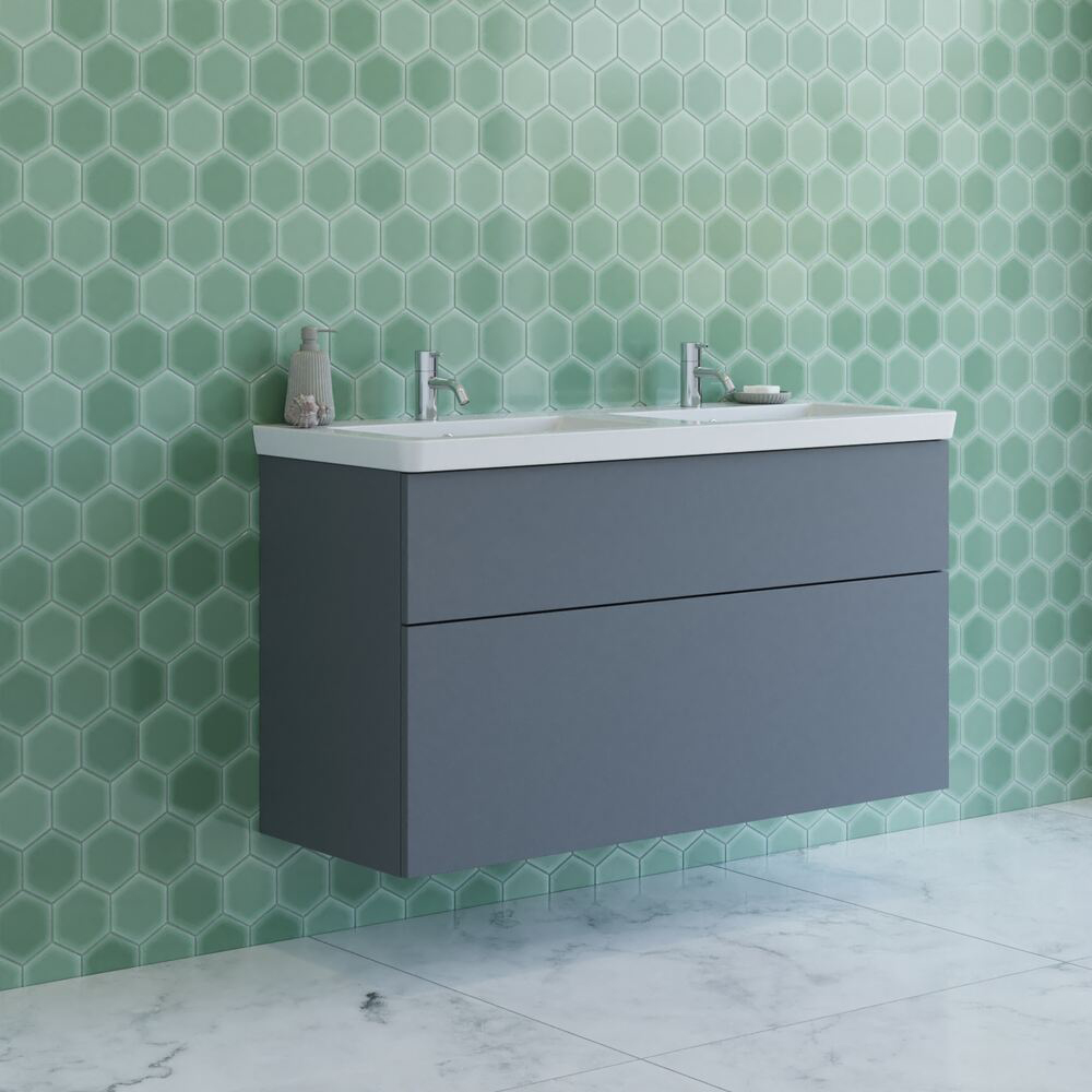 Tvättställsskåp Dansani Luna Larghetto Dubbel