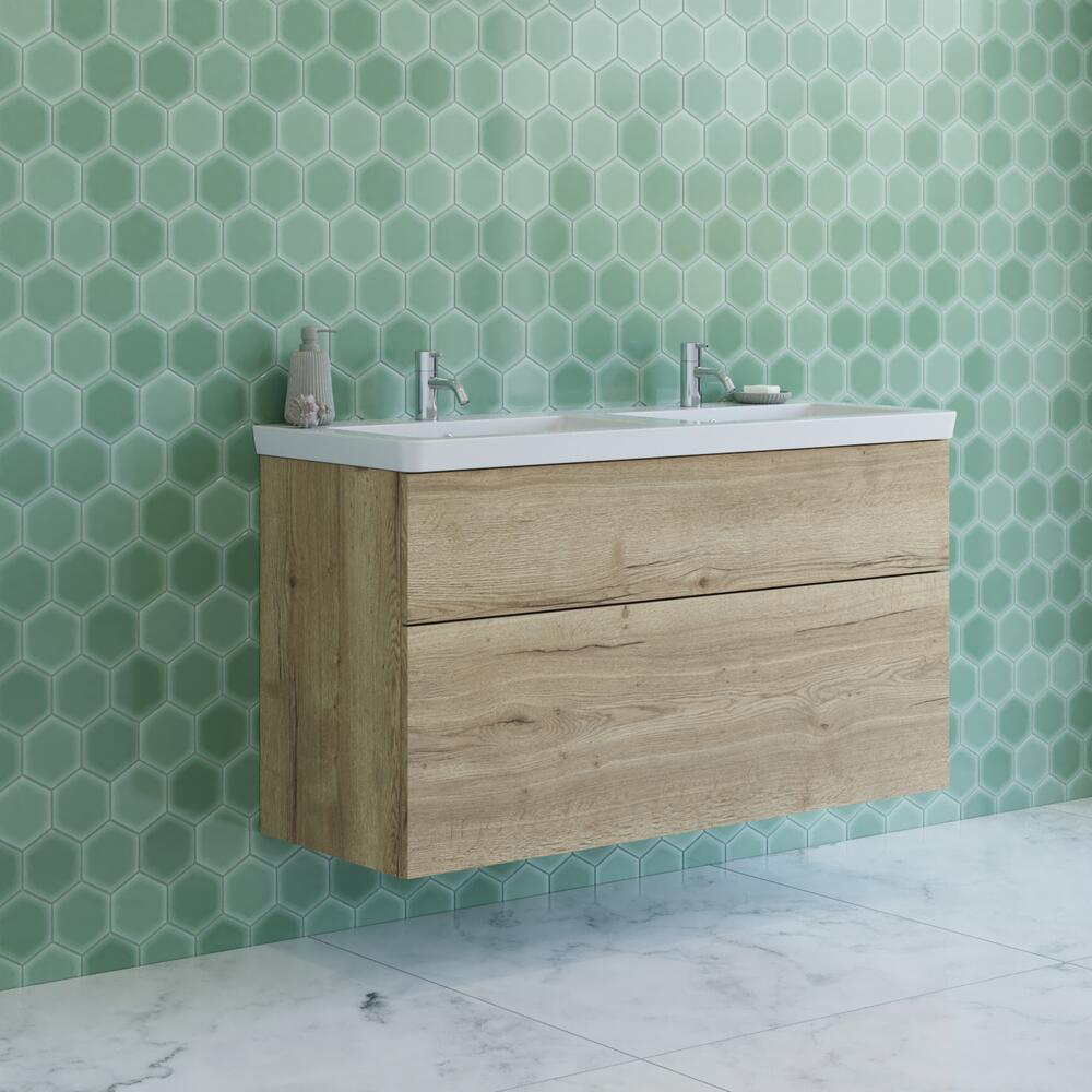 Tvättställsskåp Dansani Luna Larghetto Dubbel