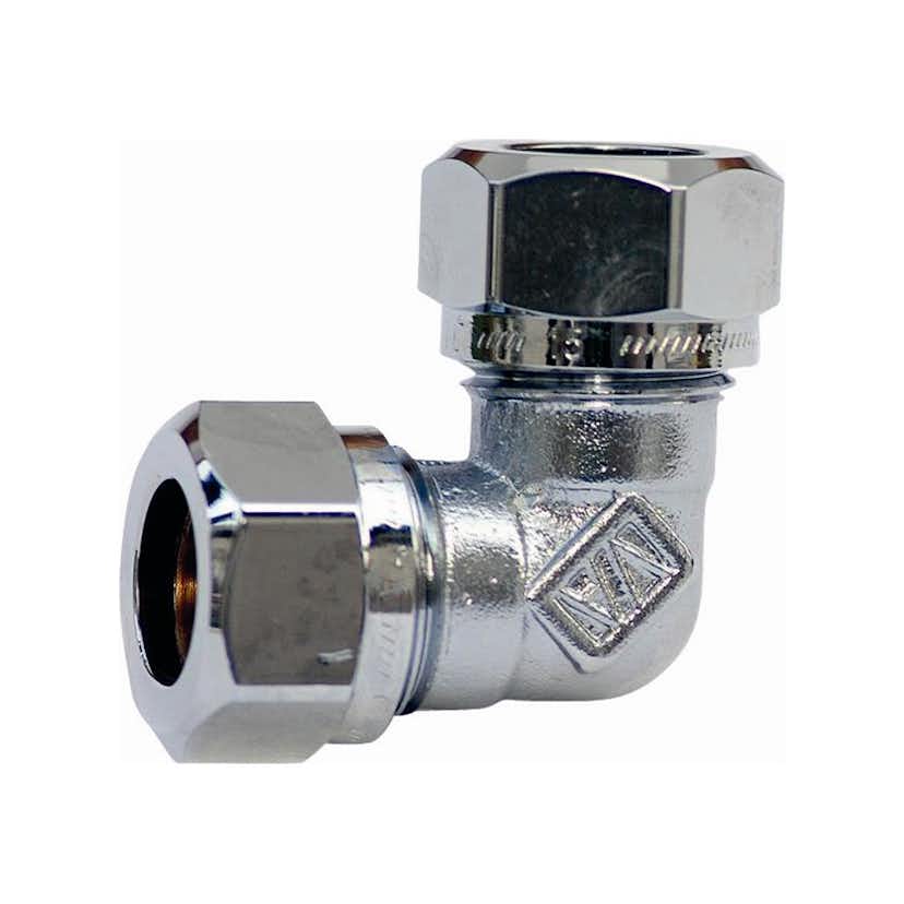 Klämringskoppling Vatette 1139 Vinkel Förkromad 15 mm