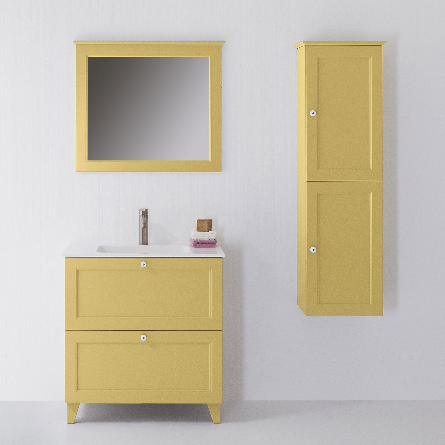 Väggskåp Swebad Kläppen Ljusgul