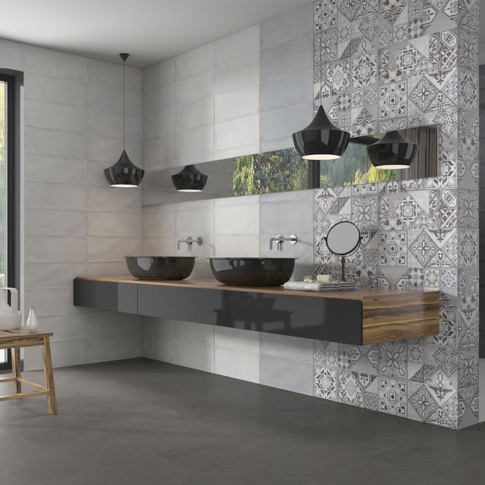 Kakel Hill Ceramic Camargue Gra Matt Rund 20x50 Cm