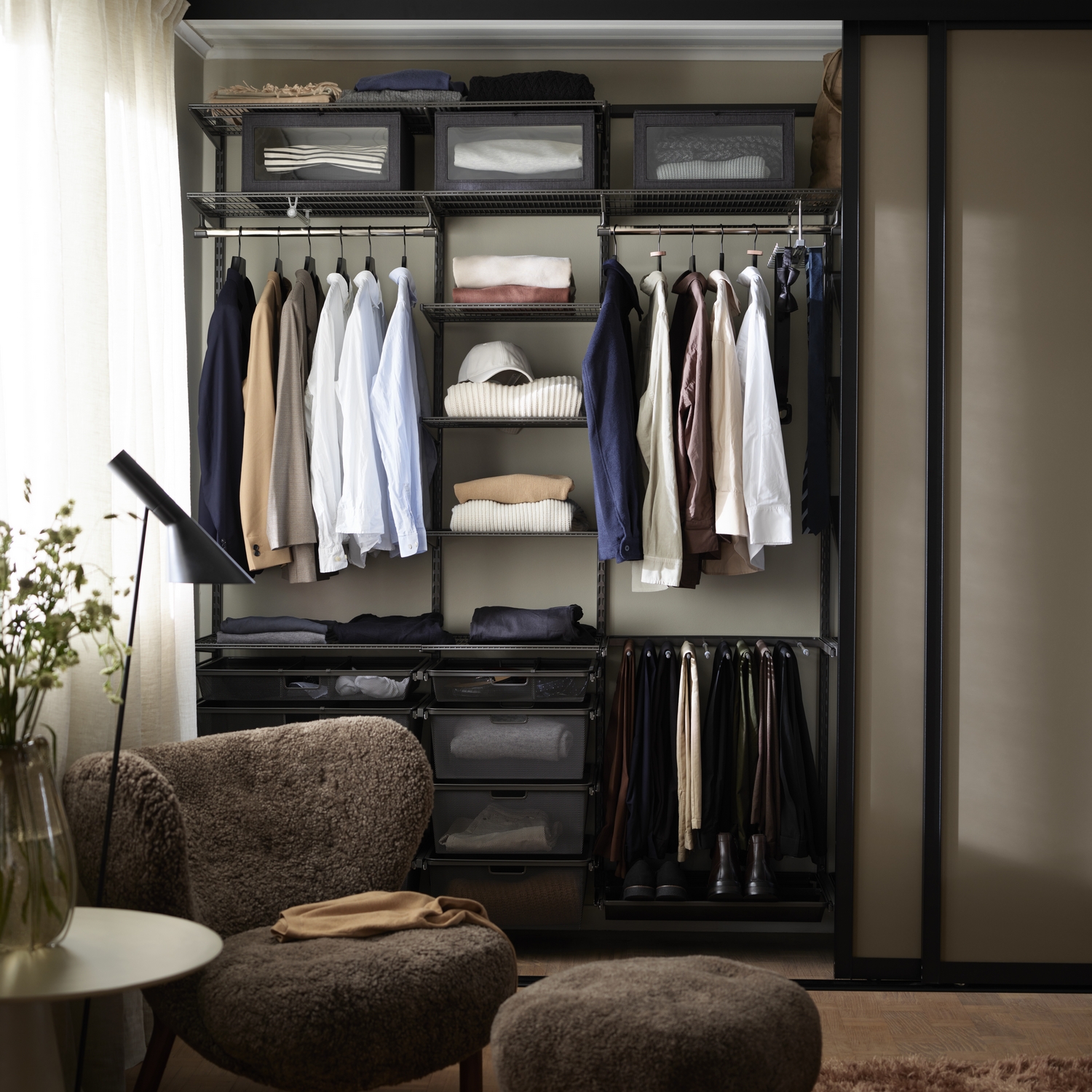 Meshback Elfa för Utdragsram