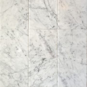 Marmor Italian Marble Bianco Carrara Polerad 10x10 cm