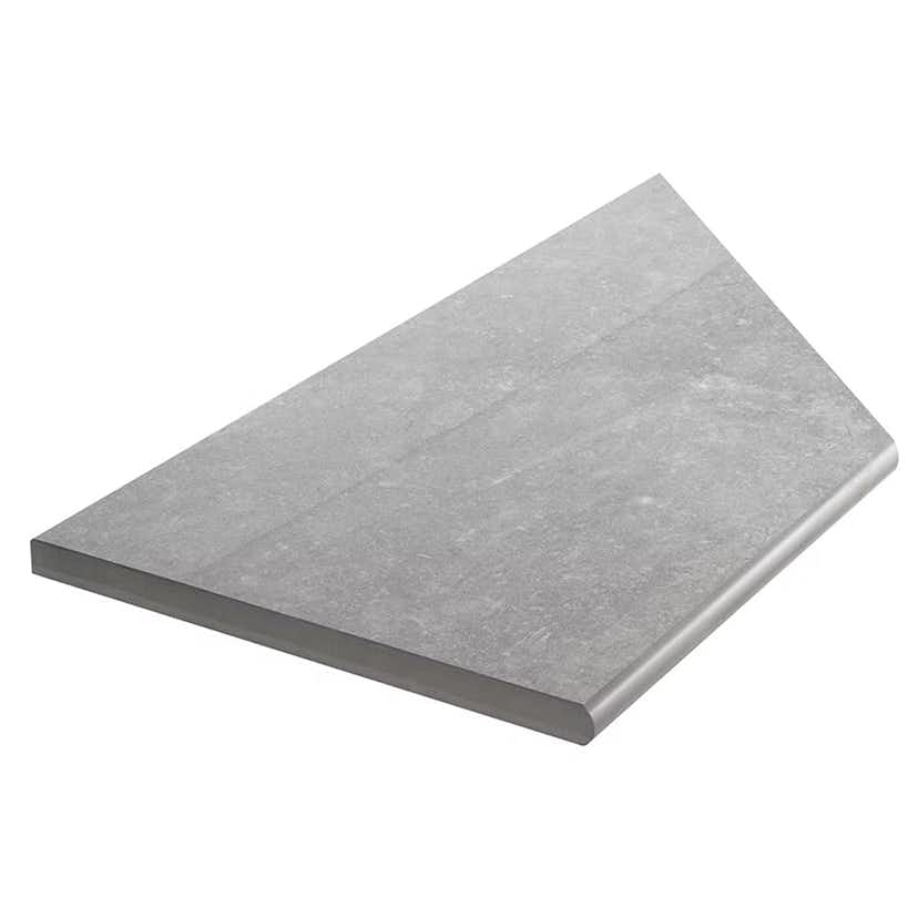Uteklinker Bricmate Z Limestone Grey Pool Inner Corner Left 30x60 cm