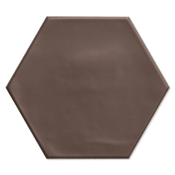 Klinker Hill Ceramic Hexagon Trinidad Brun Matt 15x17 cm