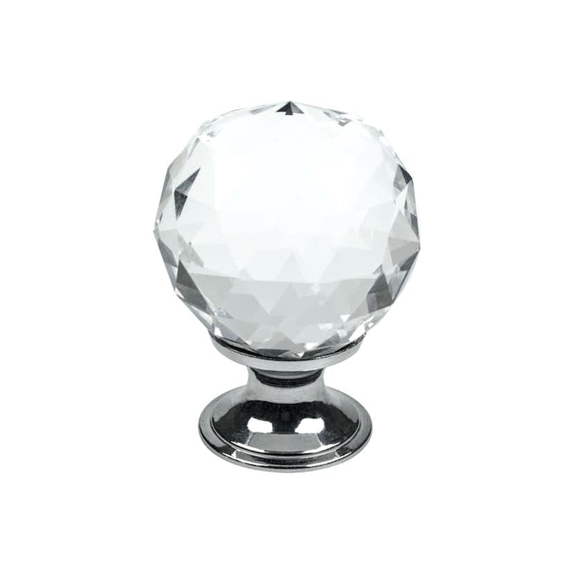 Knopp Beslag Design Diamond Krom 30 mm
