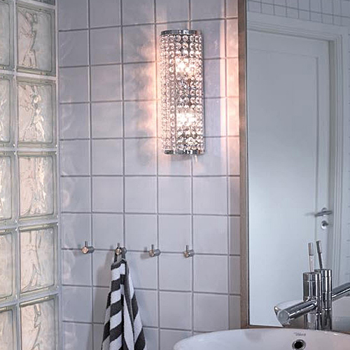 Kristallvägglampa Markslöjd Lysekil Krom