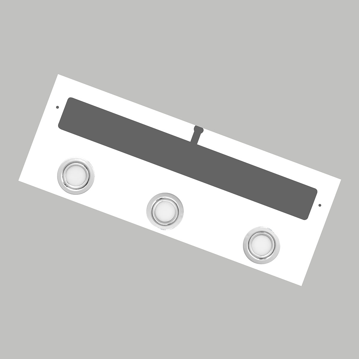 Ljusramp 4AQUA 3 Spottar Vit Blank, 1000 mm