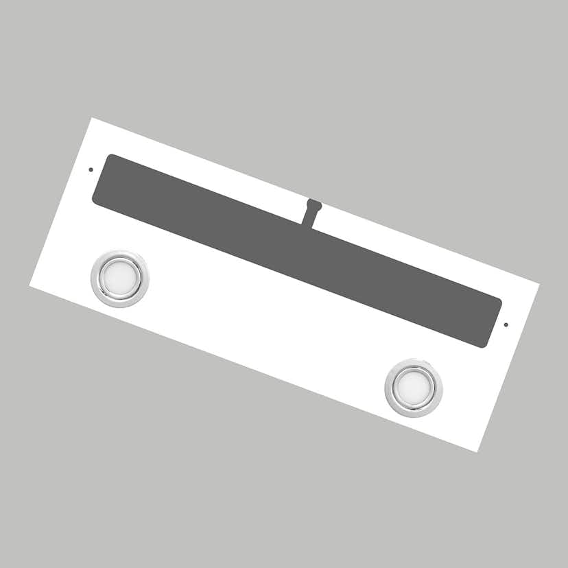 Ljusramp 4AQUA 2 Spottar Vit Matt, 800 mm