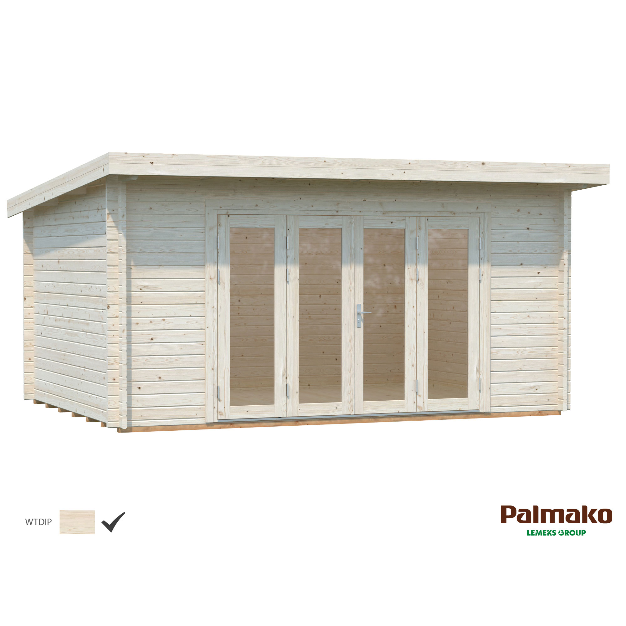 Stuga Palmako Lea 14,9 m2 Vit dippad