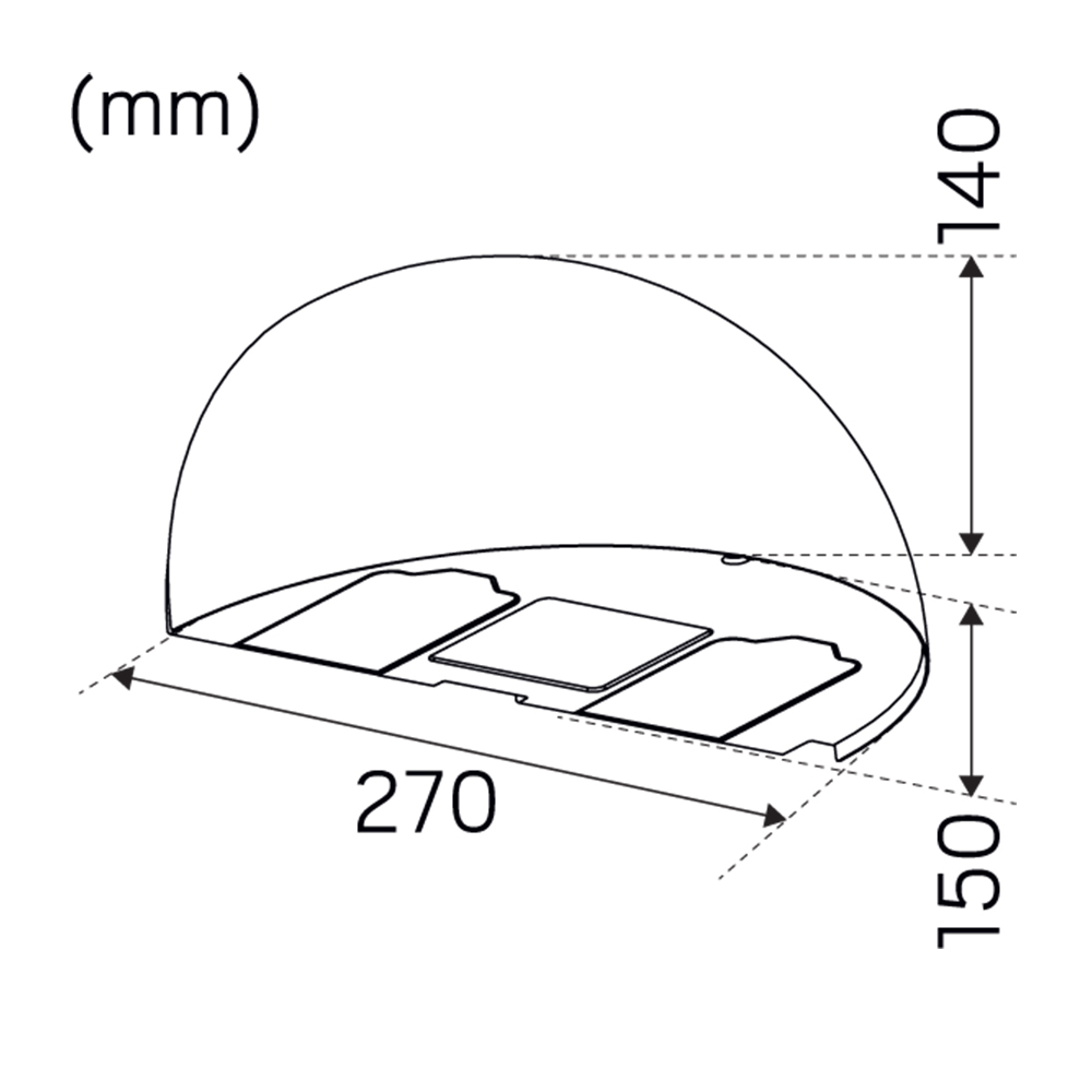LED-Armatur Hide-a-lite Arc utan Uttag