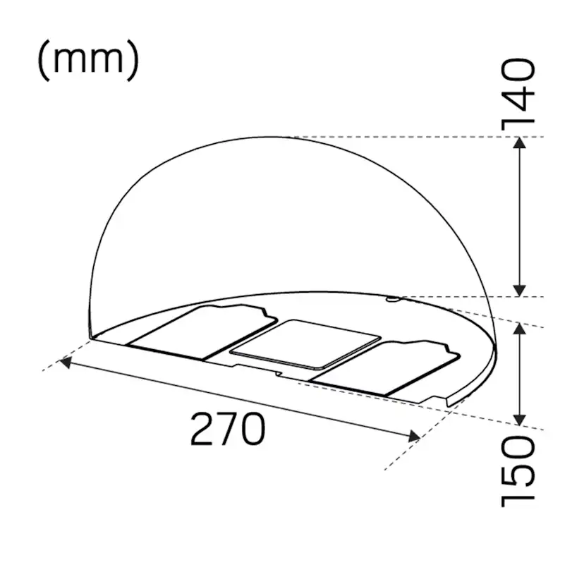 LED-Armatur Hide-a-lite Arc utan Uttag