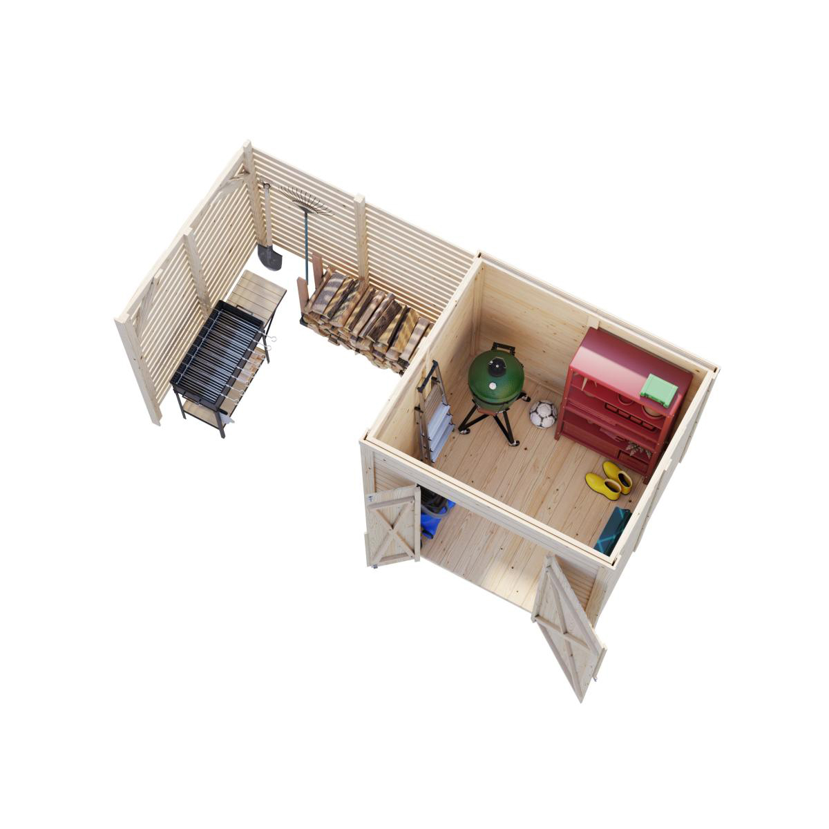 Förråd Palmako Leif 6,3 m2