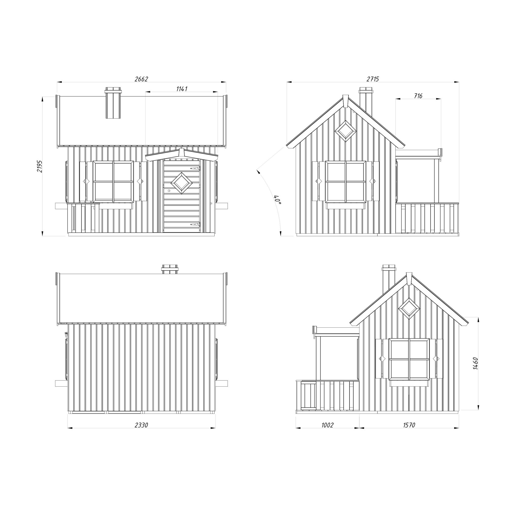 Lekstuga Palmako Otto 3,6 m2