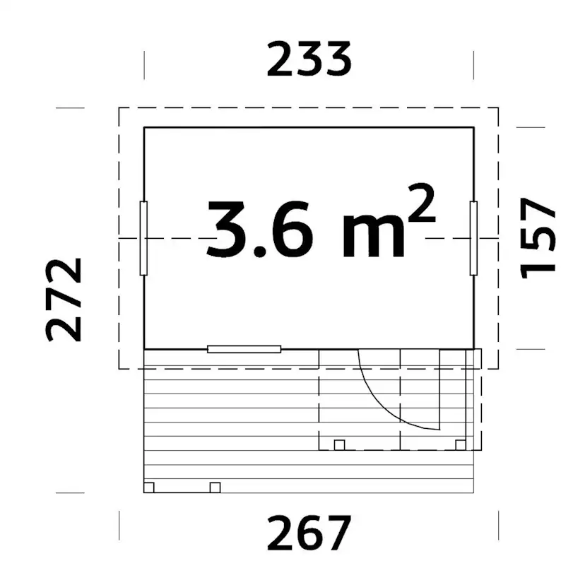 Lekstuga Palmako Otto 3,6 m2