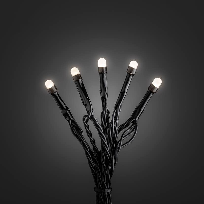 Ljusslinga Gnosjö Konstsmide Frostad Topp Varmvit/Svart