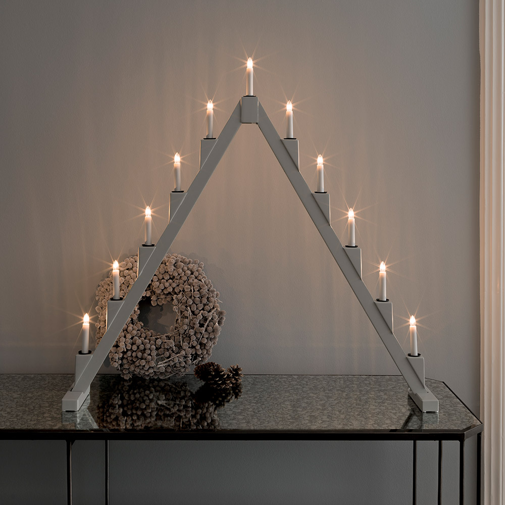 Adventsljusstake Gnosjö Konstsmide 11L Vikbar