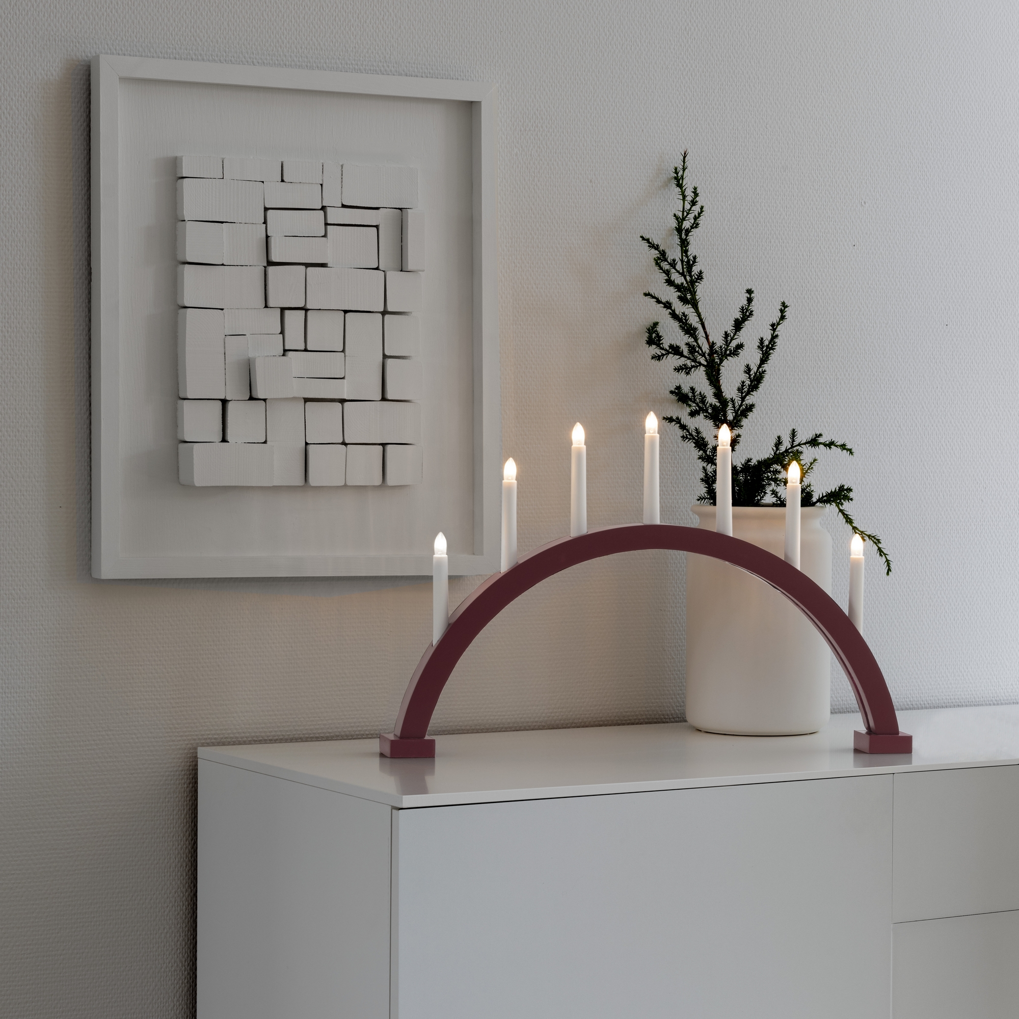 Adventsljusstake Gnosjö Konstsmide 7L Båge Stor