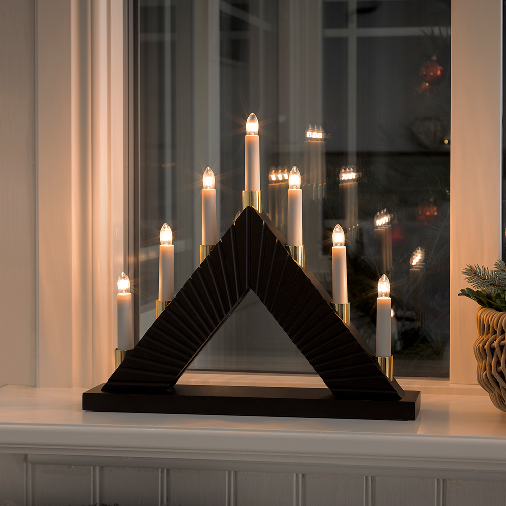 Adventsljusstake Gnosjö Konstsmide 7L Spår