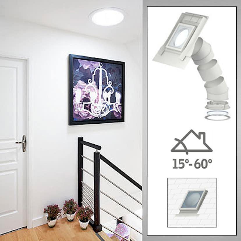 Ljustunnel Velux TLR för Slätt Tak Fast Rör