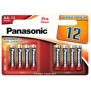 Batteri Panasonic LR6 (AA) 12-pack