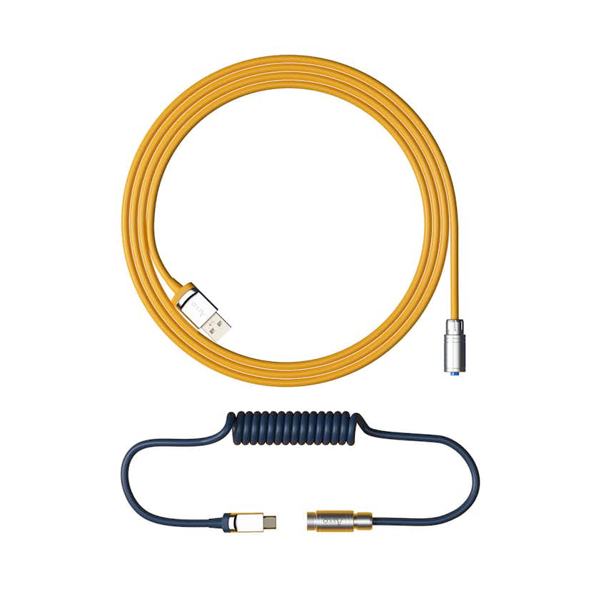 Kabel Akkogear Custom Coiled Aviator V2 Gul/Blå