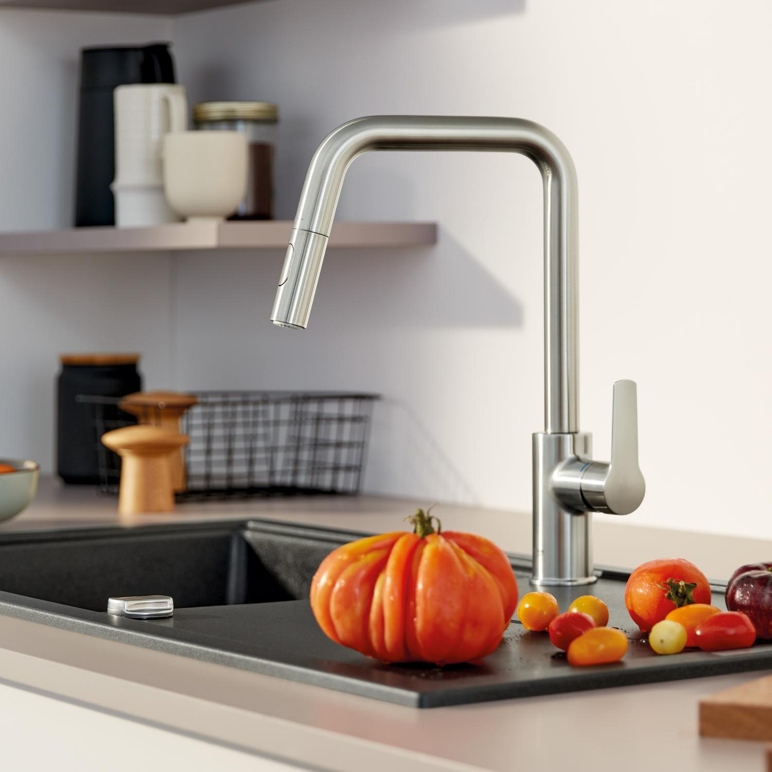 Köksblandare Grohe Start med Utdragbar Pip