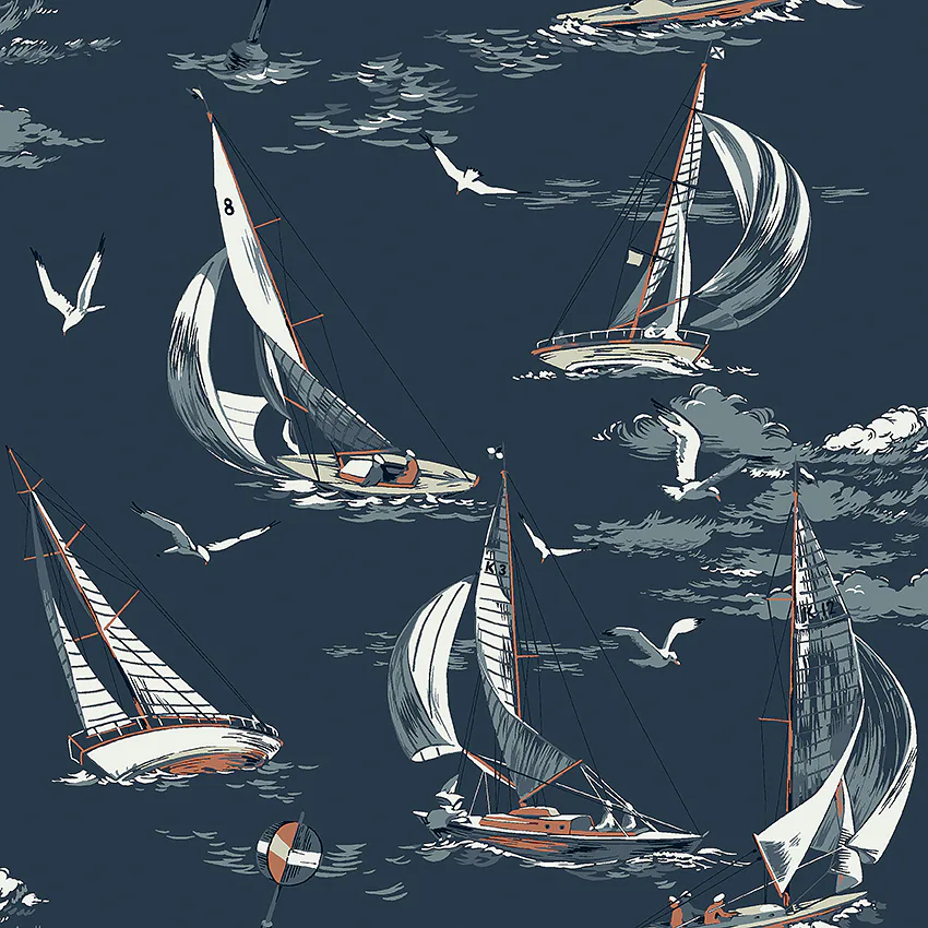 Tapet Boråstapeter Marstrand II Sailboats 8853