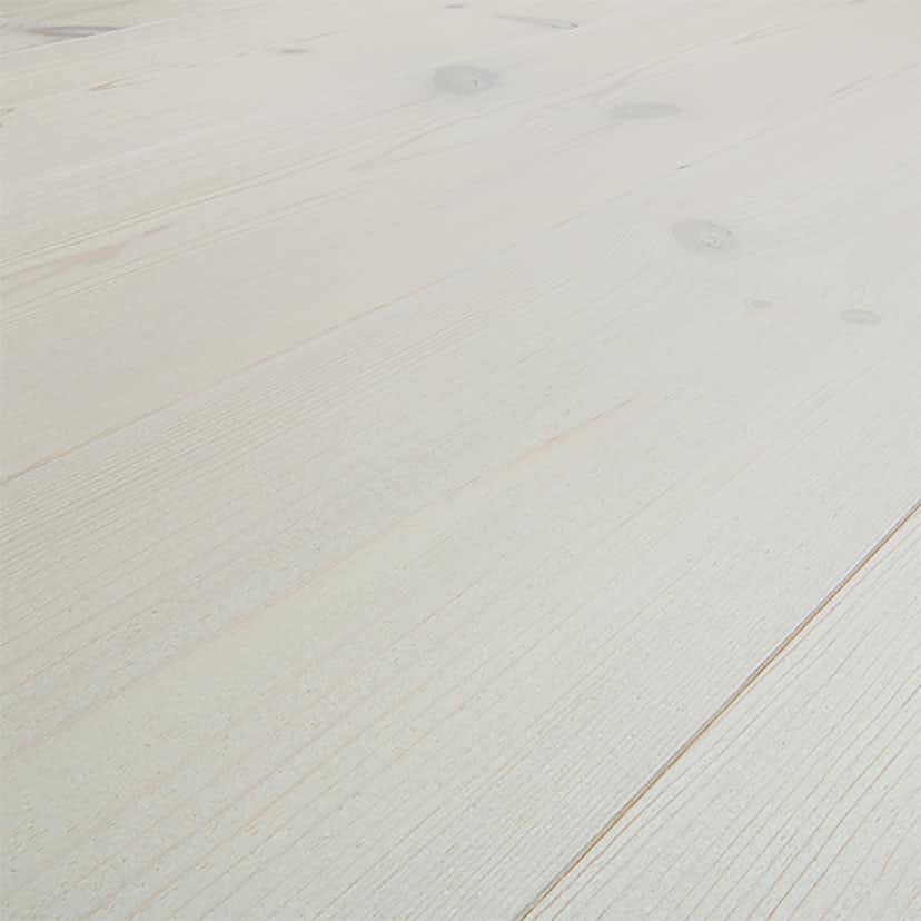 Massivt Trägolv Baseco Patina Hårdvaxoljad Extra Vit Furu 113x20 mm