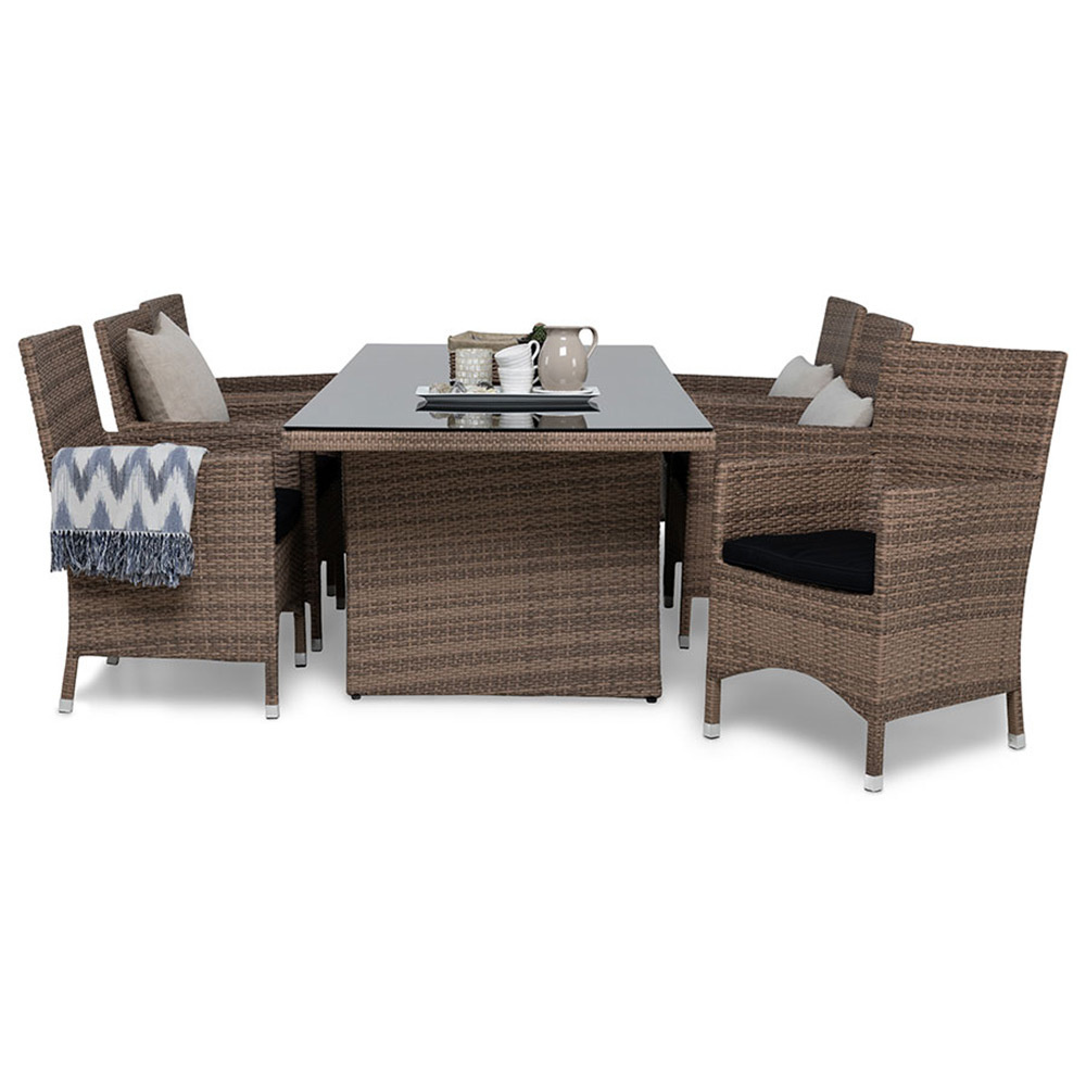 Matgrupp Comfort Garden Majestic 10 Dynfärg: Svart